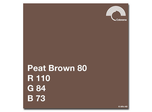 Colorama 2.72X11M Peat Brown Papirbakgrunn 2,72m bred Jordbrun